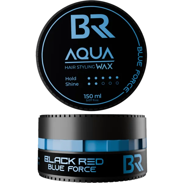 Aqua Hair Styling Blue Force Wax — Black Red