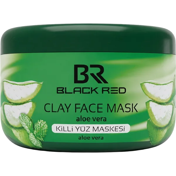 Clay Face Mask Aloe Vera — Black Red