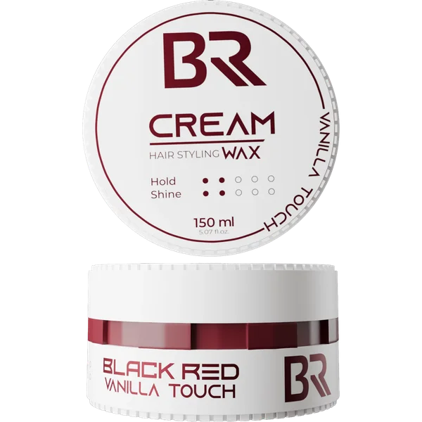 Cream Hair Styling Vanilla Touch Wax — Black Red