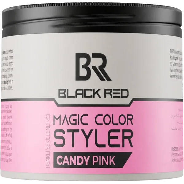 Magic Color Wax Candy Pink — Black Red