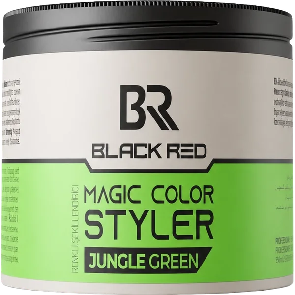 Magic Color Wax Jungle Green — Black Red