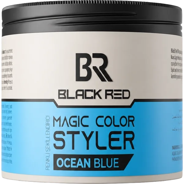 Magic Color Wax Ocean Blue — Black Red