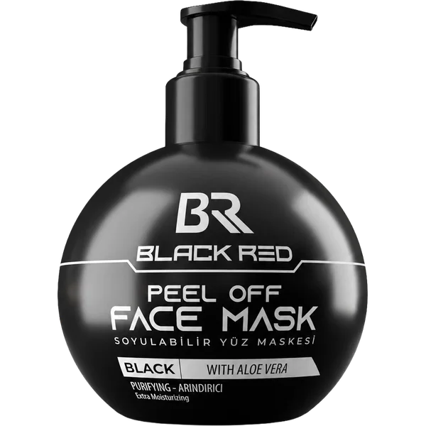 Peel Off Face Mask Black With Aloe Vera — Black Red