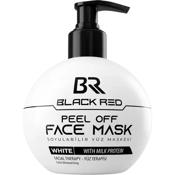 Peel Off Face Mask White With Milk Protein — Black Red