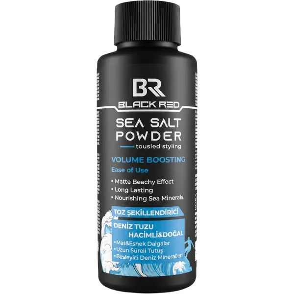 Sea Salt Powder Volume Boosting — Black Red