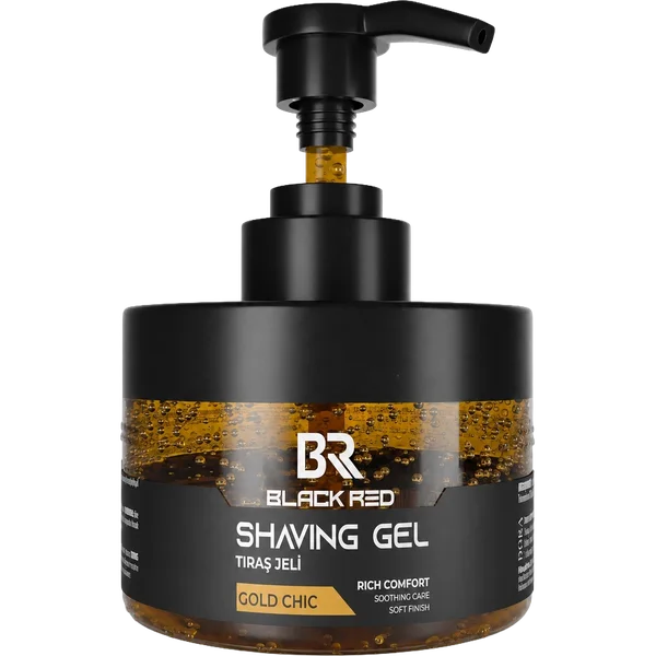 Shaving Gel Gold Chic — Black Red