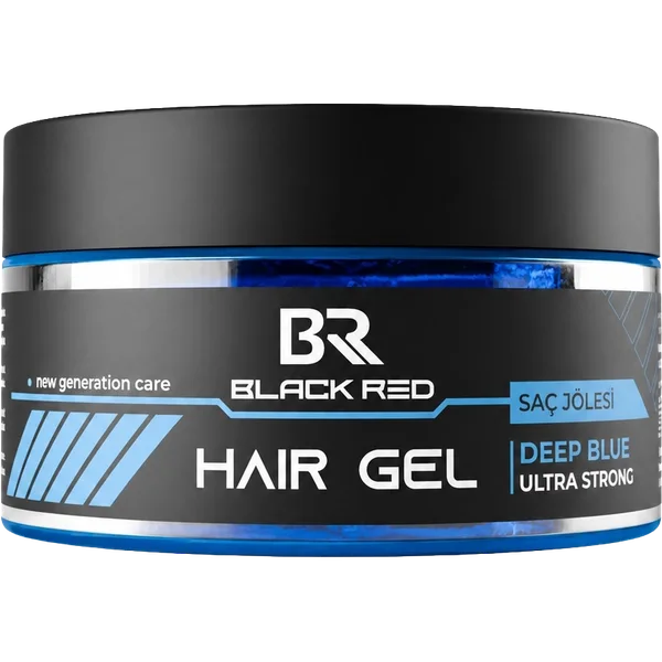 Ultra Strong Hair Gel Deep Blue — Black Red