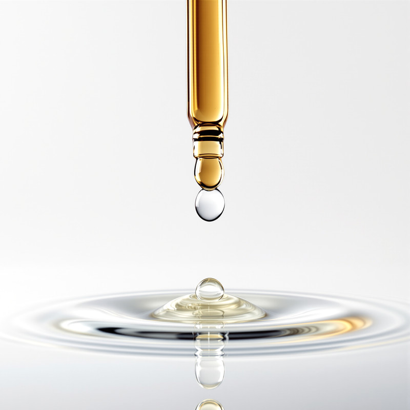 Close-up of a cosmetic serum dropper — private label serum manufacturing